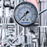 MEASUREMAN Stainless Steel Sanitary Pressure Gauge, 2.5” Dial, 0-30 PSI Range, Glycerin Filled, 1.5” Tri Clamp Bottom Mount