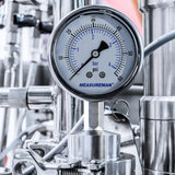 MEASUREMAN Stainless Steel Sanitary Pressure Gauge, 2.5” Dial, 0-60 PSI, Glycerin-Filled for Accuracy, 1.5” Tri Clamp Bottom Mount for Food, Dairy, and Pharmaceutical Applications