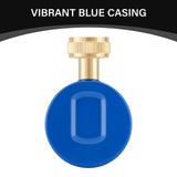 MEASUREMAN Blue 0-200 PSI Water Pressure Gauge, 2-1/2'' Dial, Hose bib Pressure Gauge, Home Water Pressure Tester, Durable 3/4” Hose Thread, Water Pressure Gauge for Home