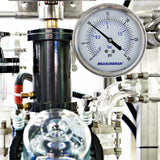 MEASUREMAN 0-30 PSI Sanitary Pressure Gauge - Liquid Filled Stainless Steel for Brewery & Food Processing, 4" Dial with 1.5" Tri-Clamp Bottom Mount