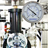 MEASUREMAN 0-100 PSI Sanitary Pressure Gauge - Liquid Filled Stainless Steel for Brewery & Food Processing, 4" Dial with 1.5" Tri-Clamp Bottom Mount