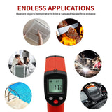 MEASUREMAN Infrared Thermometer (Not for Human),Standard Size Temperature Gun Non-Contact Digital Laser Thermometer-58℉~752℉(-50℃ to 400℃)