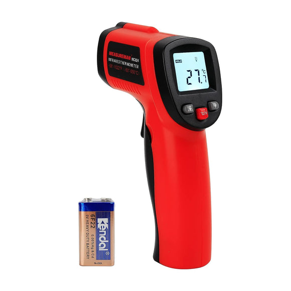 MEASUREMAN Infrared Thermometer (Not for Human),Standard Size Temperature Gun Non-Contact Digital Laser Thermometer -58°F to 1022°F (-50°C to 550°C)