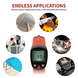 MEASUREMAN Infrared Thermometer (Not for Human),Standard Size Temperature Gun Non-Contact Digital Laser Thermometer -58°F to 1022°F (-50°C to 550°C)