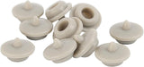 MEASUREMAN 10 Pack Gray Silicone Oil Seal Plug, Rubber Oil Cap for Liquid Filled Pressure Gauge