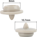 MEASUREMAN 10 Pack Gray Silicone Oil Seal Plug, Rubber Oil Cap for Liquid Filled Pressure Gauge