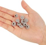 MEASUREMAN 10 Pack Gray Silicone Oil Seal Plug, Rubber Oil Cap for Liquid Filled Pressure Gauge