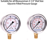 MEASUREMAN 10 Pack Gray Silicone Oil Seal Plug, Rubber Oil Cap for Liquid Filled Pressure Gauge