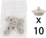 MEASUREMAN 10 Pack Gray Silicone Oil Seal Plug, Rubber Oil Cap for Liquid Filled Pressure Gauge
