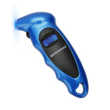 MEASUREMAN Digital Tire Pressure Gauge 0-150 PSI Blue 4 Settings for Car Truck Bicycle with Backlit LCD and Non-Slip Grip (1 Pack)