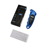 MEASUREMAN Digital Tire Pressure Gauge 0-150 PSI Blue 4 Settings for Car Truck Bicycle with Backlit LCD and Non-Slip Grip (1 Pack)