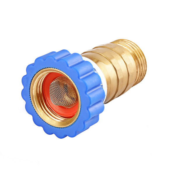 Measureman Lead-Free Brass, Water Pressure Regulator, Pressure Reducer For Camper, Trailer, RV, Garden, Plumbing System, 40-50 psi, 3/4