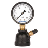 Measureman 2" Forged Steel Gas Pressure Test  Gauge Assembly, 3/4" FNPT Connection, 0-30psi,   +/-3-2-3% Accuracy