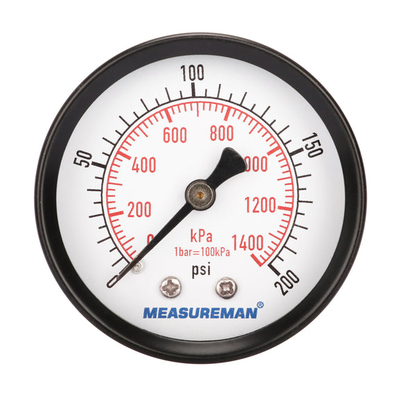 Measureman Economic Dry Pressure Gauge Air Compressor Pressure Gauge, 2