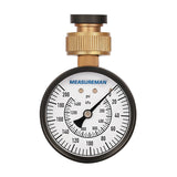 Measureman 2-1/2" Water Pressure Test Gauge, 3/4" Female Hose Thread, 0-200 psi/kpa 60pieces