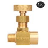 Measureman Brass Mini Needle Valve 1/4"NPT Male x Female Working Pressure 1000psi