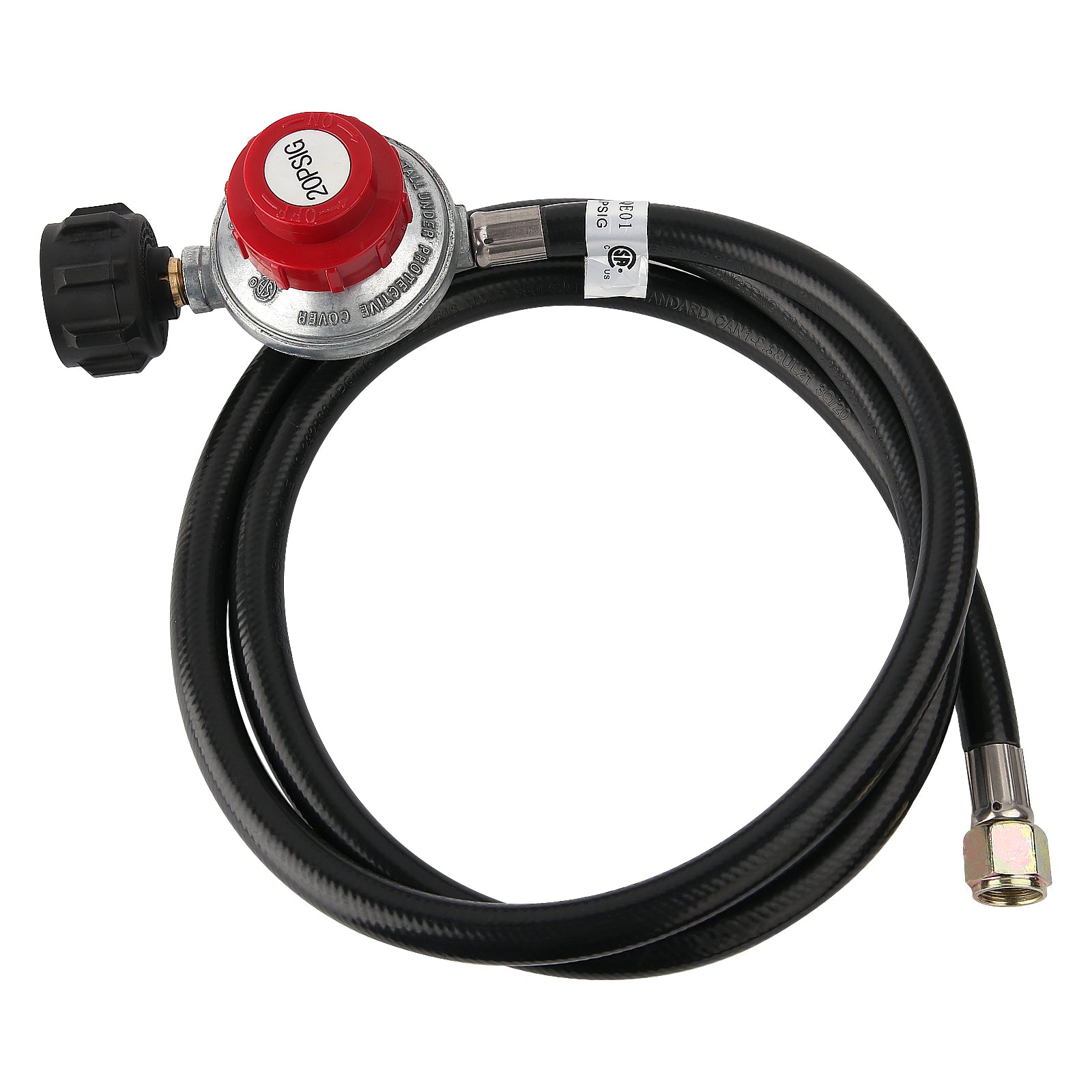 Solimeta 20 PSI Adjustable Propane Regulator with Hose, Propane Tank A –  Measureman Direct