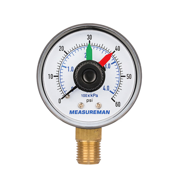 Measureman Boxed Pressure Gauge with Dial Replacement for Select Filters, 2