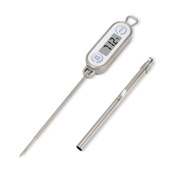 MEASUREMAN Digital Waterproof Instant Read Meat Thermometer 304 Stainless Steel case and 5