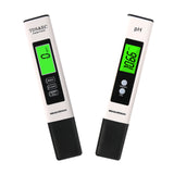 Measureman PH Meter and TDS Meter Combo，0-14 PH Value, 0.01 Resolution TDS Meter, EC Meter & Temperature Meter 3 in 1, Accuracy ± 2%, 32.0-176.0°F Green Backlight Meter"