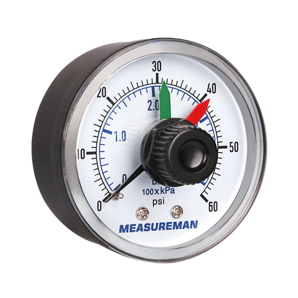 Measureman Boxed Pressure Gauge with Dial Replacement for Select Filters, 2
