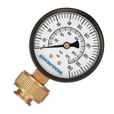 Measureman 2-1/2" Water Pressure Test Gauge, 3/4" Female Hose Thread, 0-200 psi/kpa 60pieces