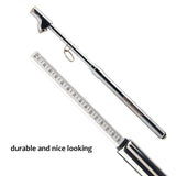 MEASUREMAN Heavy Duty Extended Head Truck External Re-Calibration Service Tire Gauge, Solid Brass Body, Aluminum Slide, with Hook, Range 10-150psi