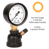 Measureman 2" Forged Steel Gas Pressure Test  Gauge Assembly, 3/4" FNPT Connection, 0-30psi,   +/-3-2-3% Accuracy
