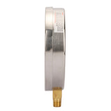 MEASUREMAN 304 Stainless Steel Case, Contractor Pressure Gauge, 0-200Psi, 4-1/2" Dial Size, -1% Accuracy, 1/4" NPT Lower Mount