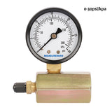 Measureman 2" Steel Gas Pressure Test Gauge Assembly, 3/4" FNPT Connection, 0-30 psi/kpa, -3-2-3% Accuracy