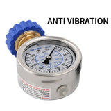 MEASUREMAN 2-1/2" Lead-Free Water Proof Anti Vibration Pressure Test Gauge, Garden Hose Pressure Gauge, 3/4" Female Hose Thread, 0-200 psi/kpa