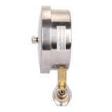Measureman 4" Steel Gas Pressure Test Gauge Assembly, 3/4" FNPT Connection, 0-15Psi/0-30InH2O, 1% Accuracy, Maximum Pressure Memory