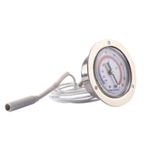 Measureman Vapor Capillary Flanged Panel Mount Refrigeration Thermometer, 2" Dial, 48" Capillary, -40-65 deg F/-40-20 deg C, Re-Calibration Available"