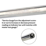 MEASUREMAN Heavy Duty Dual Head Truck External Re-Calibration Service Tire Gauge, Solid Brass Body, Aluminum Slide, with Hook, Range 10-150psi 10pieces