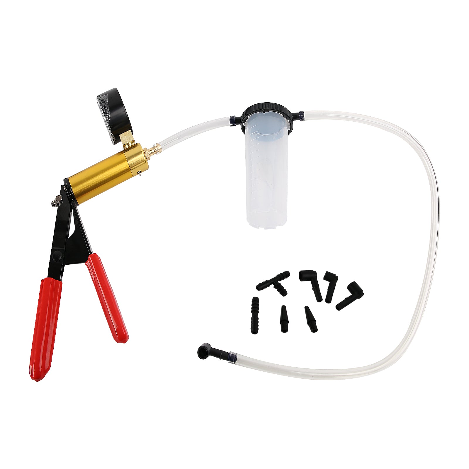 LXNEER 2-in-1 Hand Held Vacuum & Pressure Pump Tester - 23pc Brake Fluid Bleeder Kit For Cars - View #9
