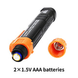 Measureman Non-Contact Detector, AC Voltage Tester Pen, 12-1000V/48-1000V Dual Range with LED Flashlight, Live/Null Wire Judgment