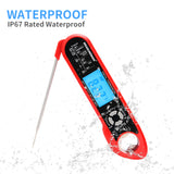 MEASUREMAN Digital Meat-Thermometer Instant-Read Food Temperature-Probe - with Magnet Calibration Thermometer Waterproof for Kitchen Cooking Grill BBQ Oven Candy