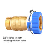Measureman Lead-Free Brass, Water Pressure Regulator, Pressure Reducer For Camper, Trailer, RV, Garden, Plumbing System, 40-50 psi, 3/4"Hose  5pieces