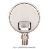MEASUREMAN Lead Free Glycerin Filled Reverse Osmosis Pressure Gauge, 2-1/2" Dial Size, 1/4"NPT Lower Mount, 0-150psi/Mpa