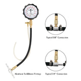 MEASUREMAN Fuel Injection Pump Pressure Gauge, Automotive Injector Gasoline Tester Tool Kit，0-140PSI/10 Bar