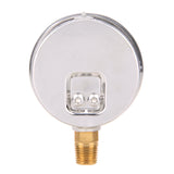 Meaureman Lead-Free Pressure Gauge, 2-1/2" Dial, Glycerin Filled, 0-100psi/kpa, Stainless Steel Case, 1/4"NPT Lower Mount