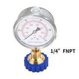 MEASUREMAN Garden Hose Adaptor Lead Free Brass, 3/4"" Female Hose x 1/4"" NPT Female, 360 Degree Swivel