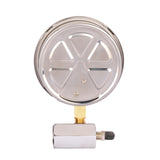 Measureman 4" Steel Gas Pressure Test Gauge Assembly, 3/4" FNPT Connection, 0-15Psi/0-30InH2O, 1% Accuracy, Maximum Pressure Memory