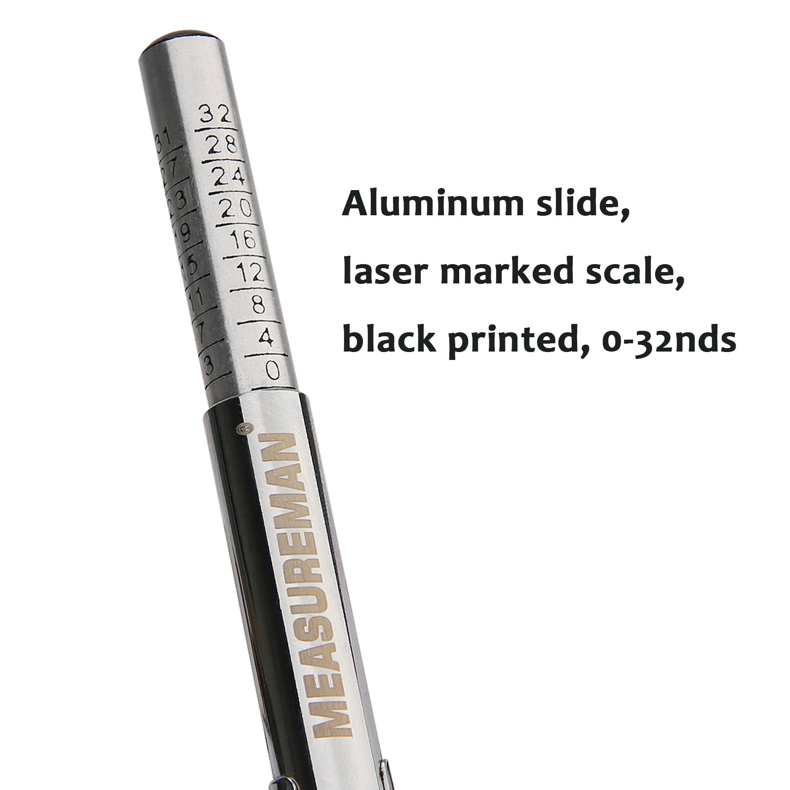 tire tread ruler 1/32 inch steel ruler flashlight