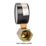 Measureman 2" Steel Gas Pressure Test Gauge Assembly, 3/4" FNPT Connection, 0-60Psi/kpa, -3-2-3% Accuracy