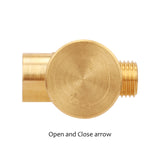 Measureman Brass Mini Needle Valve 1/4"NPT Male x Female Working Pressure 1000psi