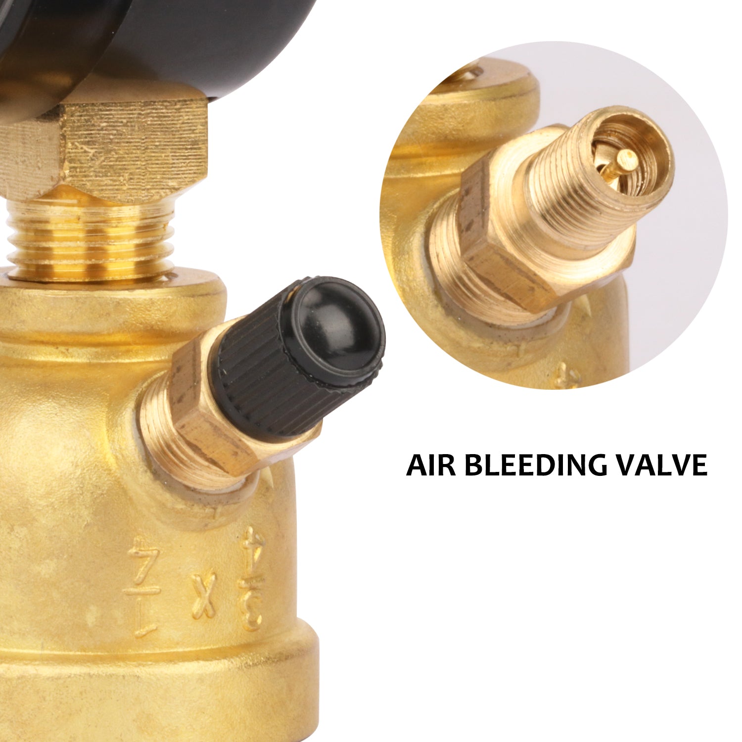 thumbnail image 2 of CARBO INSTRUMENTS 60 PSI / 400 KPa Gas Test Pressure Gauge - 2" Dial, 3/4" FNPT Brass Bell Housing 2 of 6