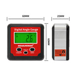 MEASUREMAN Digital Level Protractor Inclinometer Magnetic Level Angle Meter with Hold Function Angle Finder Level Box Angle Measuring Tool