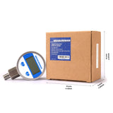 Measureman 2-1/2" dial, Digital Industrial Pressure Gauge with 1/4"NPT lower mount, stainless steel case and connection, 0-300psi/bar, 1%,Battery Powered, With LED light