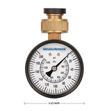 Measureman 2-1/2" Water Pressure Test Gauge, 3/4" Female Hose Thread, 0-200 psi/kpa 60pieces